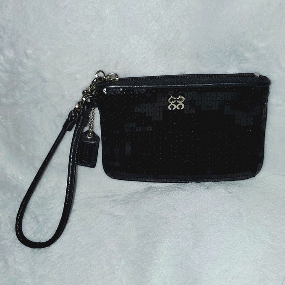 Coach Sequin Wristlet